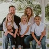 Portrait of Mickey Hall and family
