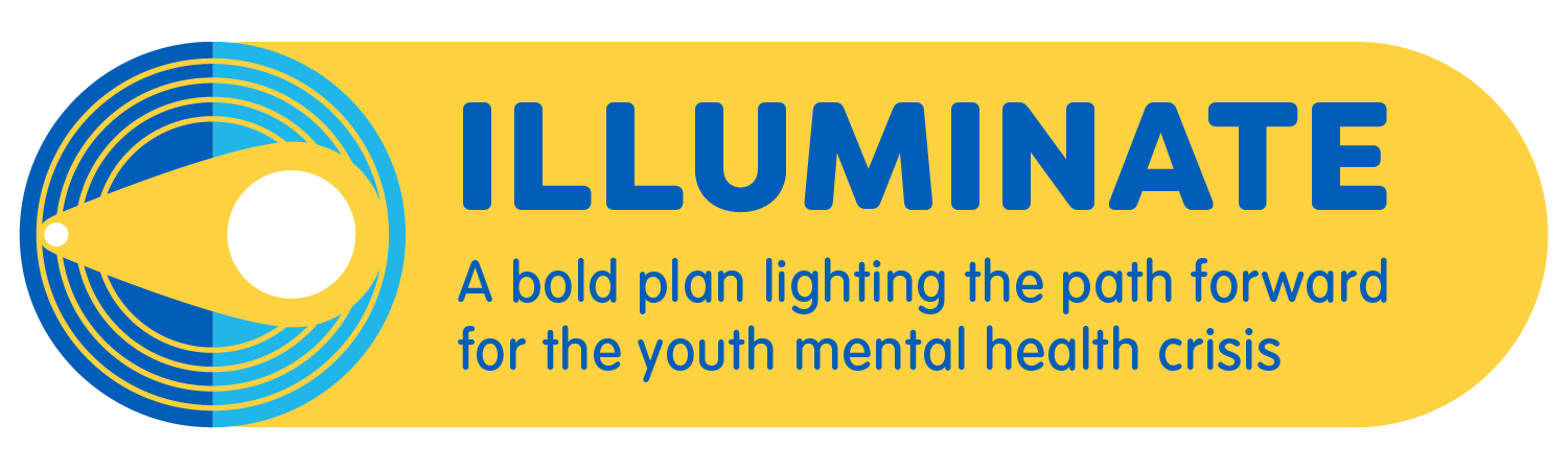 ILLUMINATE logo with the tagline 'A bold plan lighting the path forward for the youth mental health crisis.
