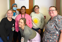 Six Children's Mercy Emergency Department staff members smiling.