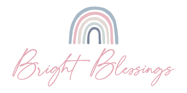 Bight Blessings logo, featuring a pastel rainbow