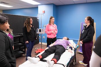 image of new team members participating in clinical orientation