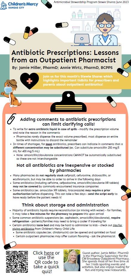 Antimicrobial stewardship infographic