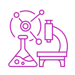 Icon representing research to show where fundraising efforts go