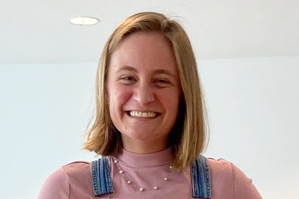 portrait of Leah, smiling 