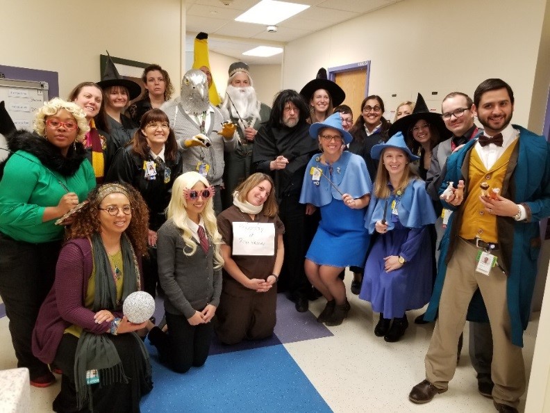 group photo of residents