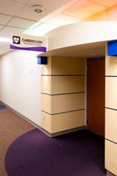image of the entrance to the cardiology clinic at Children's Mercy Adele Hall campus