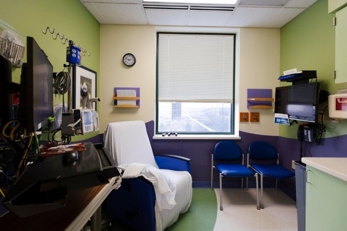 photo of a patient room where infusions are given