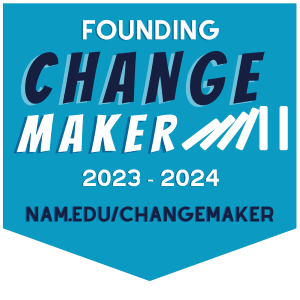 NAM Founding Change Maker recognition badge