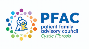 Patient Family Advisory Council (PFAC) logo for the Cystic Fibrosis PFAC