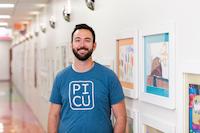 photo of a nurse in a hallway at Children's Mercy
