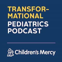 logo for the Transformational Pediatrics podcast