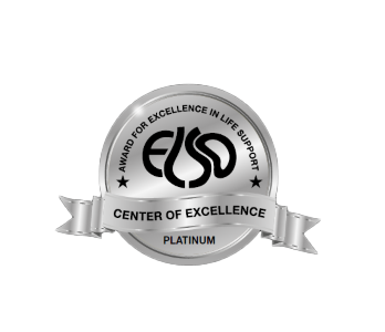 Graphic showing the logo for the Platinum Level given by the Extracorporeal Life Support Organization